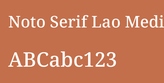 Noto Serif Lao Medium