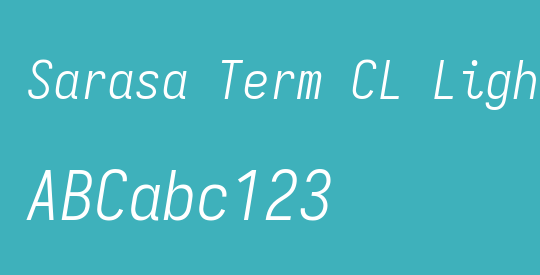 Sarasa Term CL Light
