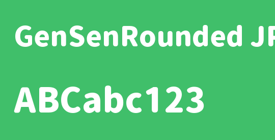 GenSenRounded JP H