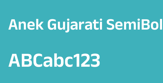 Anek Gujarati SemiBold