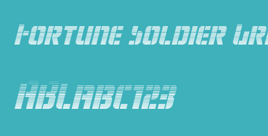 Fortune Soldier Gradient Italic