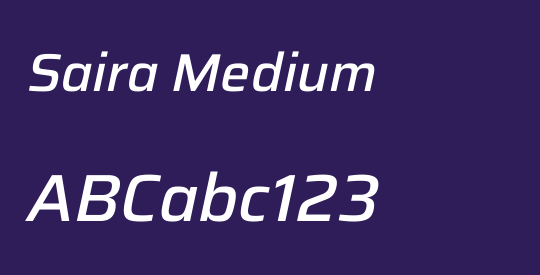 Saira Medium