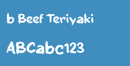 b Beef Teriyaki
