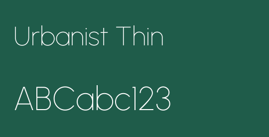 Urbanist Thin