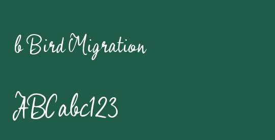 b Bird Migration