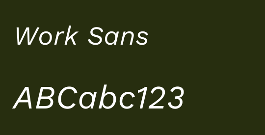 Work Sans