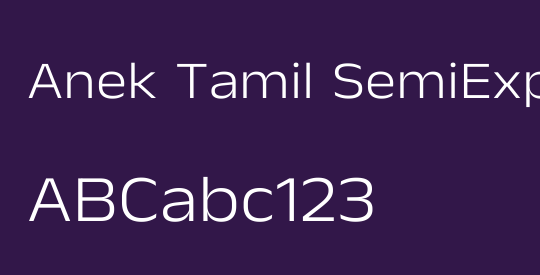 Anek Tamil SemiExpanded Light
