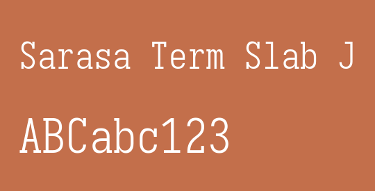 Sarasa Term Slab J Light