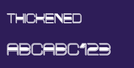 Thickened