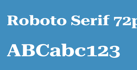 Roboto Serif 72pt ExtraExpanded