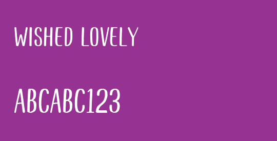 Wished Lovely