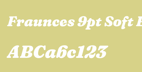 Fraunces 9pt Soft Black