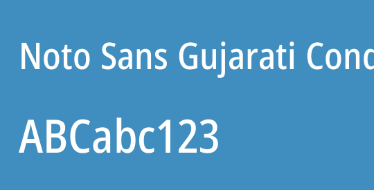 Noto Sans Gujarati Condensed Medium