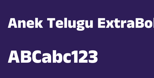 Anek Telugu ExtraBold