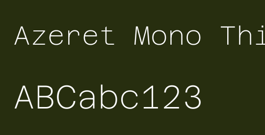 Azeret Mono Thin