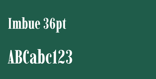 Imbue 36pt