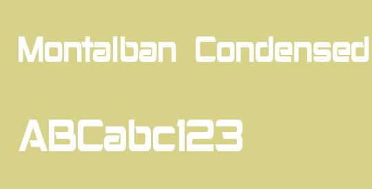 Montalban Condensed