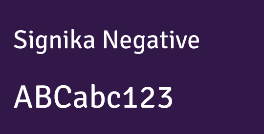 Signika Negative