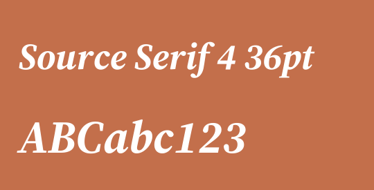 Source Serif 4 36pt