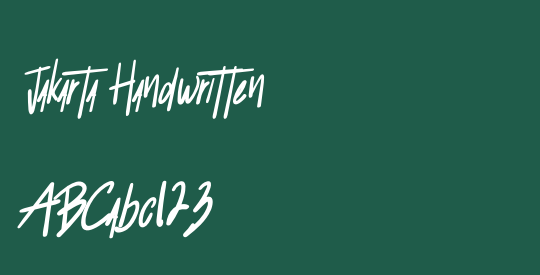 Jakarta Handwritten