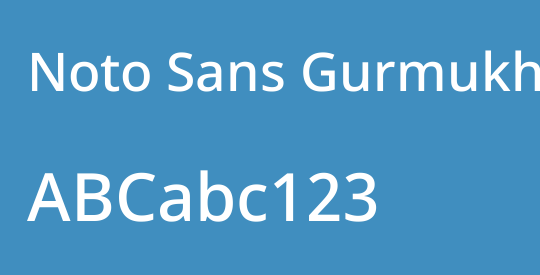 Noto Sans Gurmukhi Medium