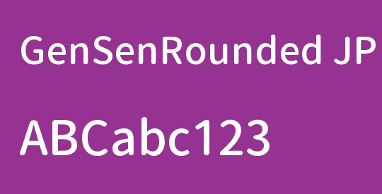 GenSenRounded JP M