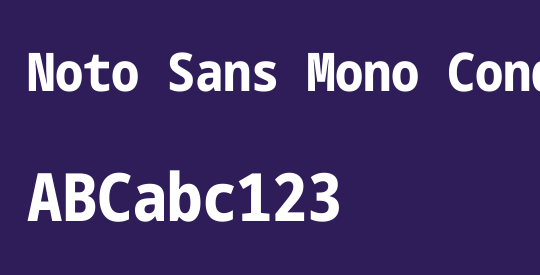 Noto Sans Mono Condensed ExtraBold