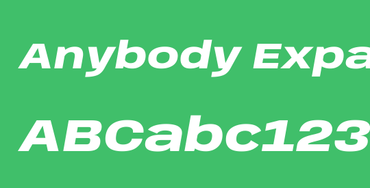 Anybody Expanded ExtraBold