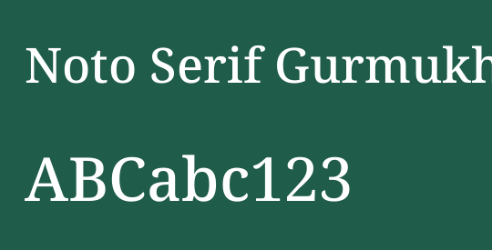 Noto Serif Gurmukhi Medium