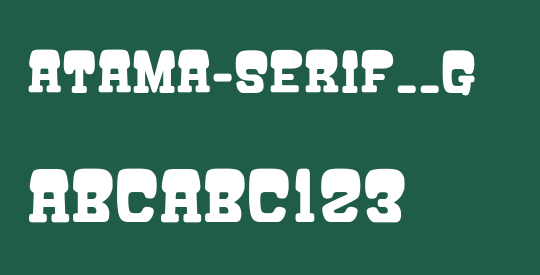 ATAMA-SERIF__G
