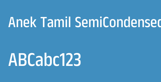 Anek Tamil SemiCondensed Medium