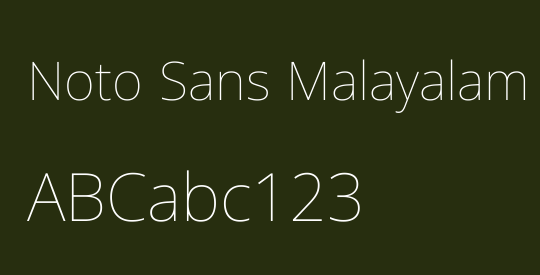 Noto Sans Malayalam Thin