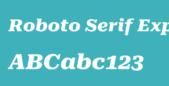 Roboto Serif Expanded ExtraBold