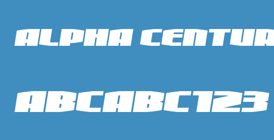 Alpha Century Semi-Italic