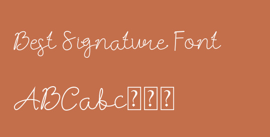 Best Signature Font