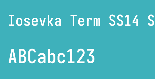 Iosevka Term SS14 Semibold