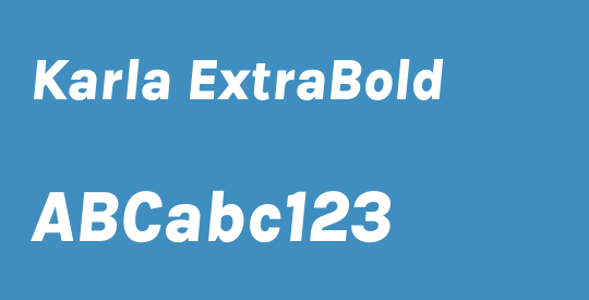 Karla ExtraBold