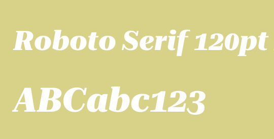 Roboto Serif 120pt ExtraBold