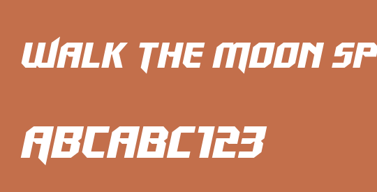 Walk The Moon Spaced Italic