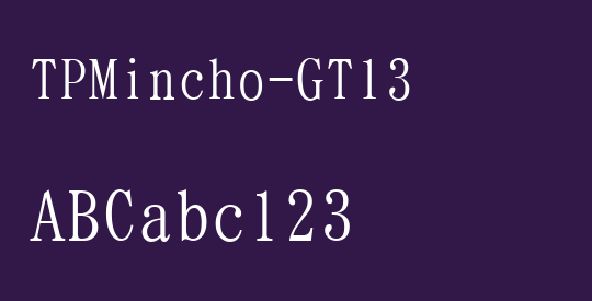 TPMincho-GT13