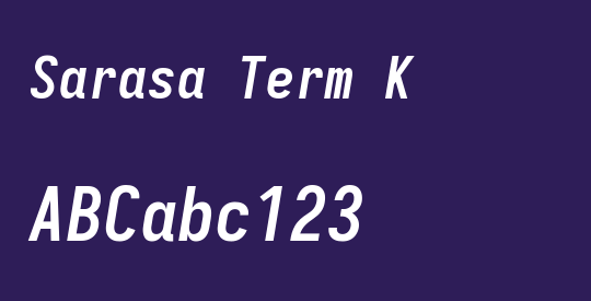 Sarasa Term K