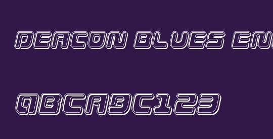 Deacon Blues Engraved Italic