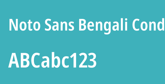 Noto Sans Bengali Condensed SemiBold