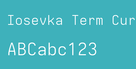 Iosevka Term Curly LtEx