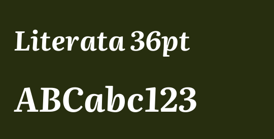 Literata 36pt