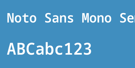 Noto Sans Mono SemiCondensed SemiBold