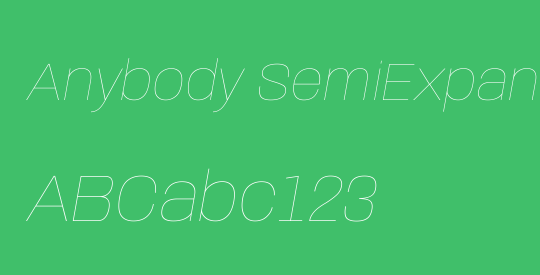 Anybody SemiExpanded Thin