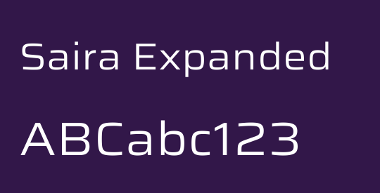 Saira Expanded
