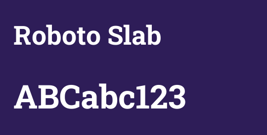 Roboto Slab