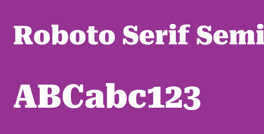 Roboto Serif SemiCondensed Black